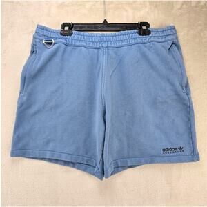 Adidas Originals Adventure Fleece Shorts Mens XL Blue Cotton 7" Inseam